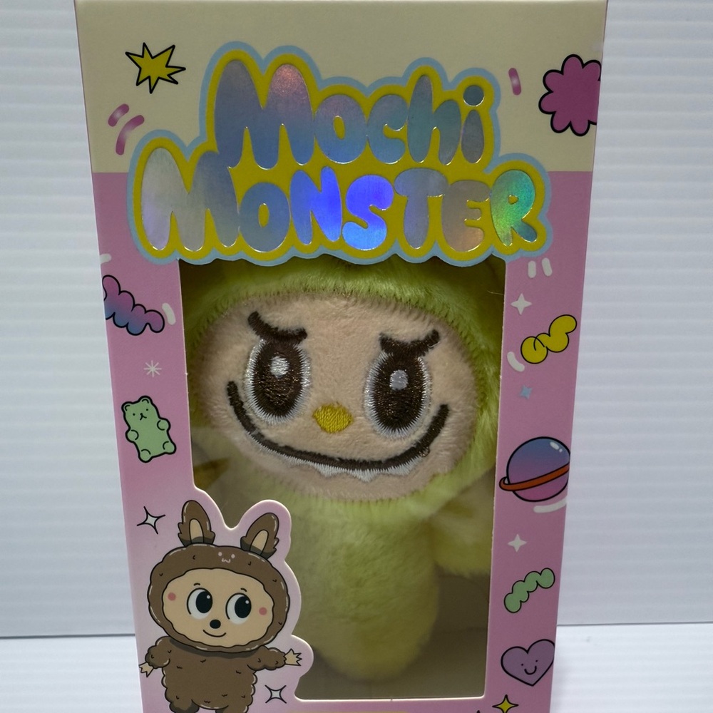 YELLOW All Things Mochi Monster Plush Charm Keychain A Little Obsessed Labubu